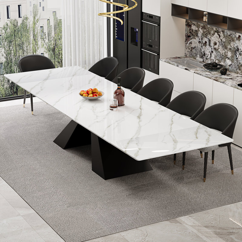 Ivy Bronx Joceline Extendable Sintered Stone Dining Table